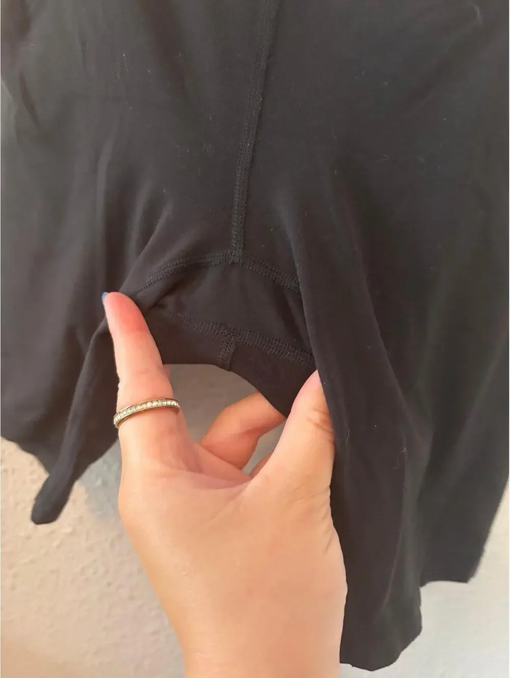 Lululemon Nulu Fold High-Rise Yoga Short 8in Black size 4. EUC. $68 retail.